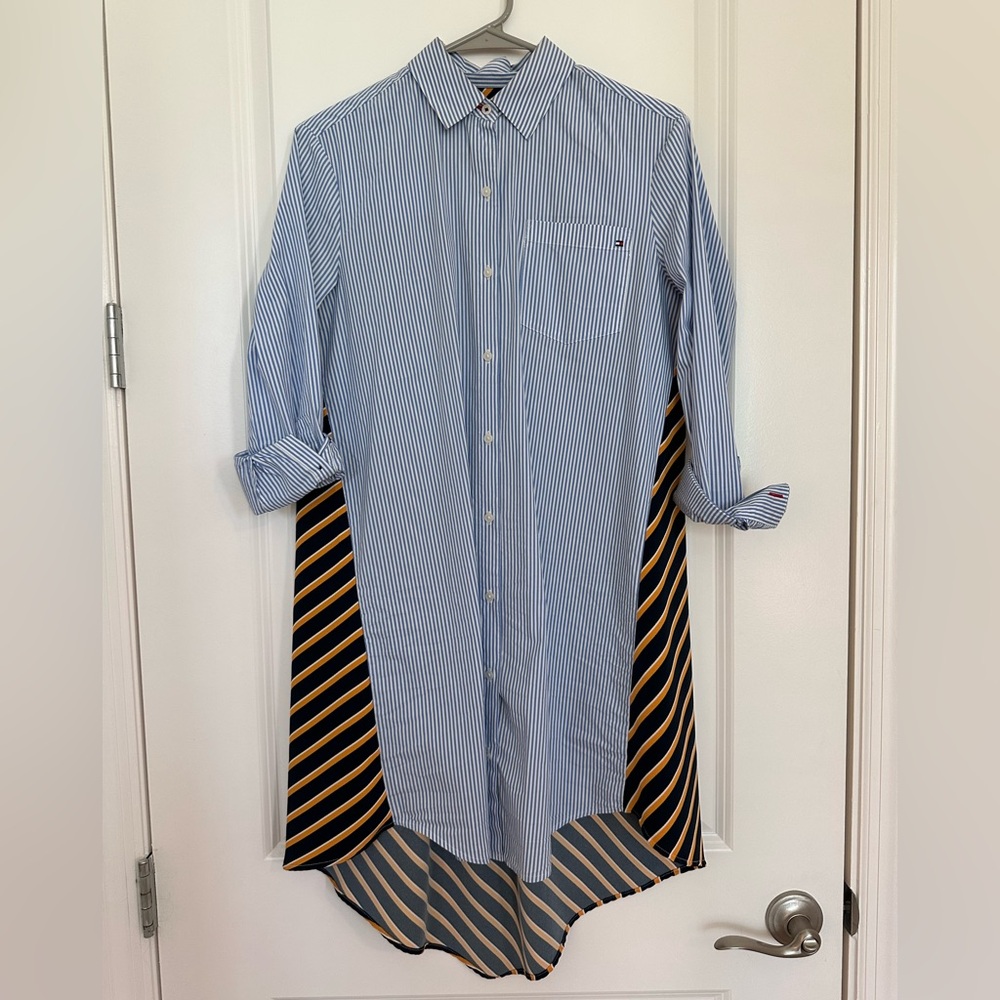 Tommy Hilfiger Blue Striped Shirt/Dress